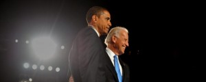 Obama and Biden on Election Night