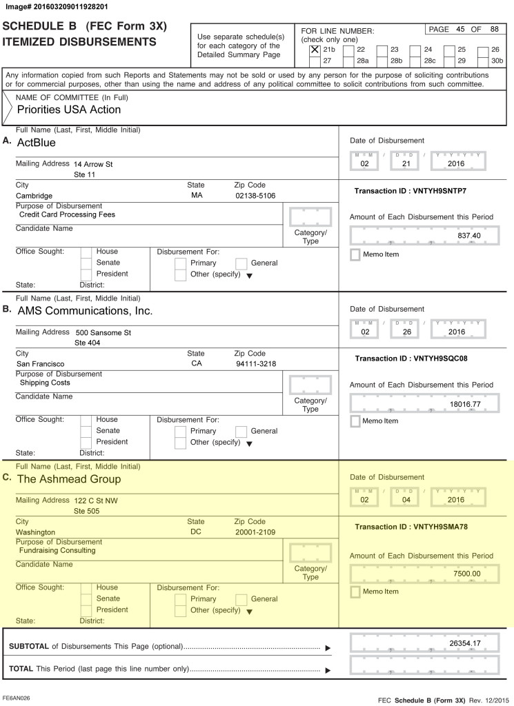 Pg. 45 Shows 7,500 paid for Ashmead in February