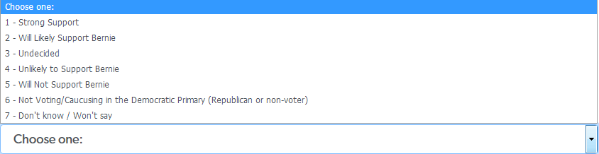 Support choices for Friend to Friend Form